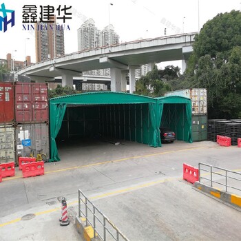 東莞白色推拉蓬活動雨棚安裝