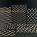 佛山铝美格网厂家菱形孔实心铝网装饰防护网