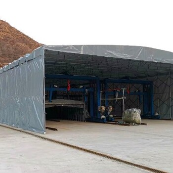 焦作工厂折叠雨棚帐篷,伸缩推拉篷
