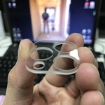 国内cnc厂家加工镜片玻璃玻璃CNC批发售价摄像头玻璃开孔白片