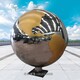 廣東清遠不銹鋼地球儀-不銹鋼鏤空圓球欣賞產品圖