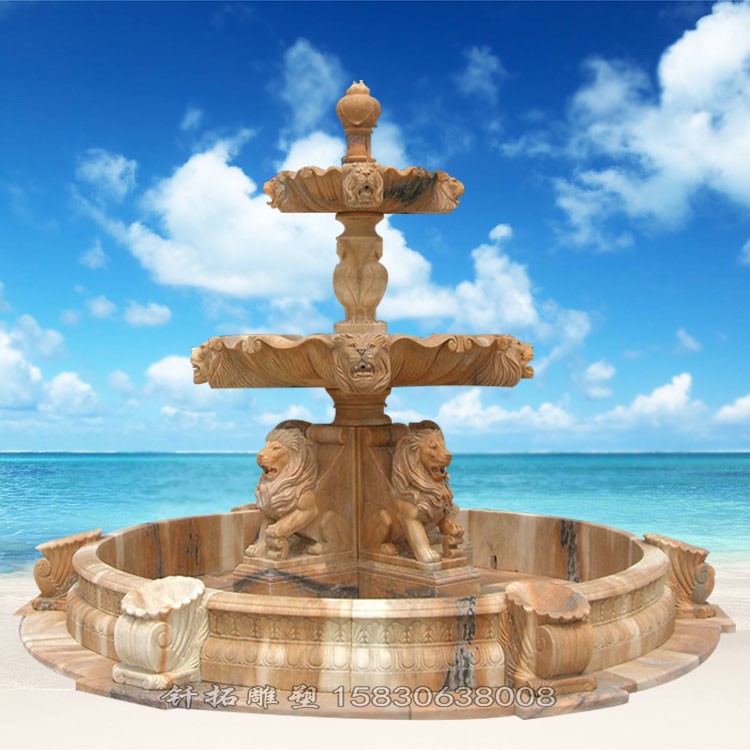 钎拓雕塑石雕水法,石雕喷泉质量可靠