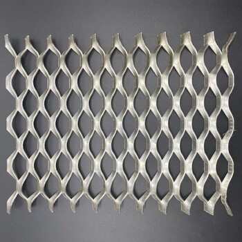 建筑外立面铝幕墙网板铝板拉伸扩张六角孔网