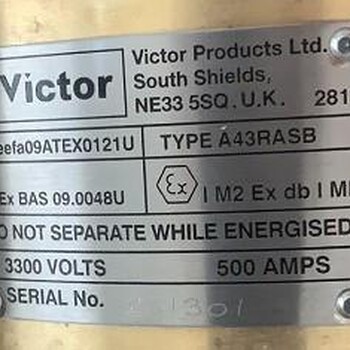 VictorProductsLimitedA43RASB高压产品