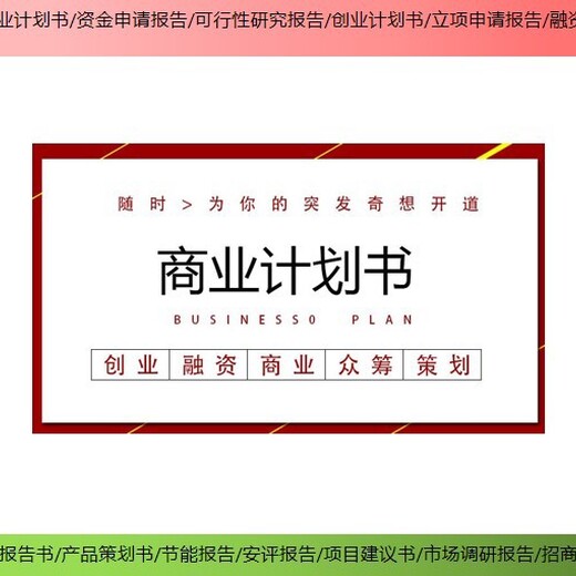 上海浦东撰写项目可行性研究报告的,项目立项报告