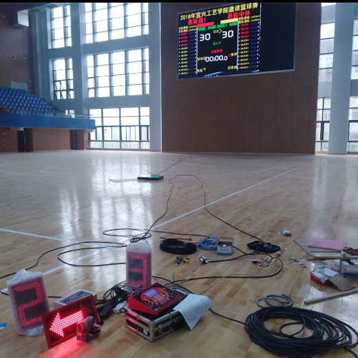 无锡篮球馆记分牌安装,球赛计时计分系统