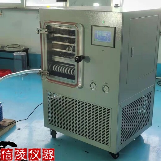 信陵原位硅油真空冻干机,LGJ-50F中试冷冻干燥机硅油加热冷冻干燥机供应价格