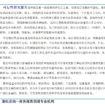 徐州市铜山县技改/新建项目评审融资报告书/可研报告