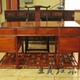 大红酸枝办公桌古典美图