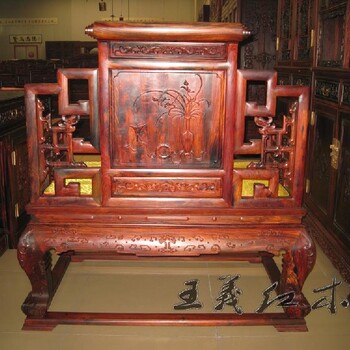 北京红木家具缅甸花梨办公桌鲁班工艺