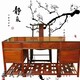 青岛缅甸花梨办公桌图