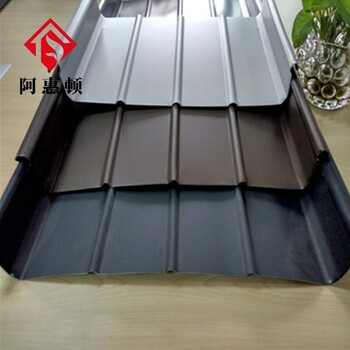 直立锁边45-470氟碳铝镁锰屋面板厂家定制铝镁锰合金板