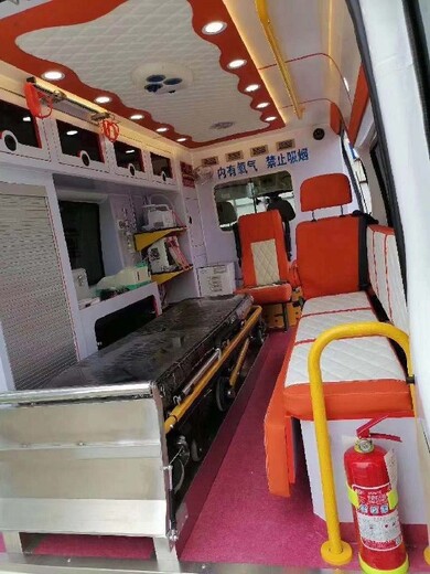 北京地坛医院出院120救护车出租电话,出院转院救护车