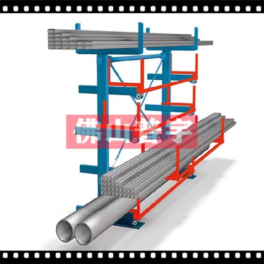 佛山普宇货架钢材型材存放架,天津热门放钢管的货架安全可靠