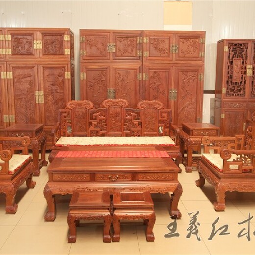 济宁精密王义红木红木办公沙发操作简单,大红酸枝沙发