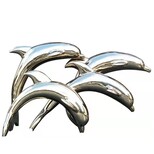 北京大型不锈钢鲸鱼雕塑批发图片0