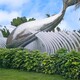鲸鱼雕塑图