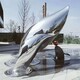 北京不銹鋼發光鯨魚雕塑制作產品圖