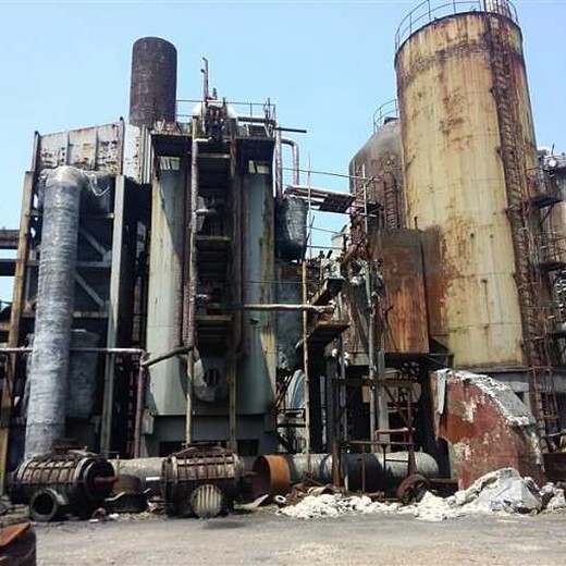 上海废旧化工厂拆除设备回收,化工厂设备拆除回收