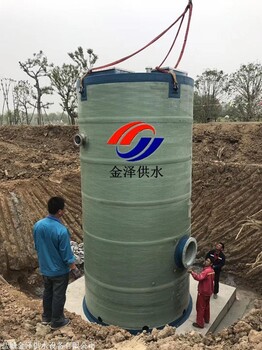 河北定兴县一体化预制式泵站生产