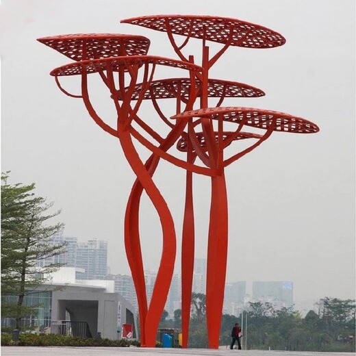 天津不锈钢树雕塑价格,雕塑树