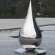 不锈钢水滴雕塑制作图
