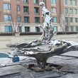 安徽广场不锈钢浪花雕塑制作图片
