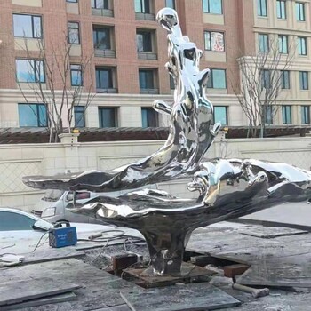 北京公园不锈钢浪花雕塑定制