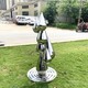 天津不锈钢水滴雕塑图