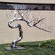 不锈钢树雕塑定制图