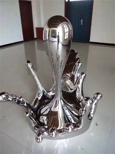 不锈钢镜面水滴雕塑,,制作厂家