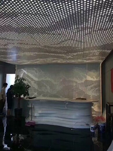丽江木纹长城型铝单板,吊顶铝单板