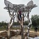 上海不锈钢树雕塑图