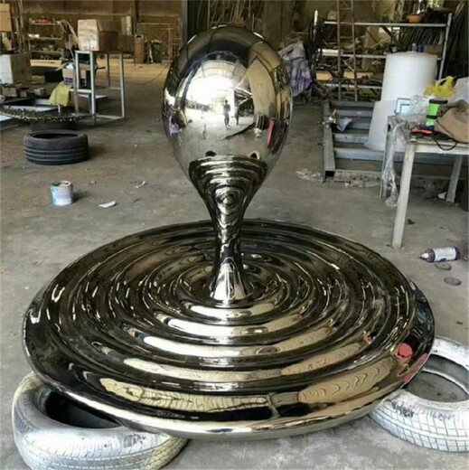 不锈钢水滴雕塑,精工品质,制作