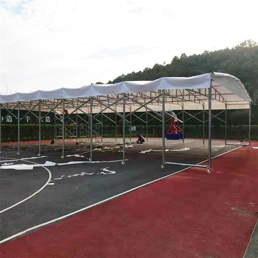 上海电动篮球场伸缩蓬服务