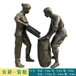 宿州大型农耕人物雕塑,民俗文化雕塑图片1