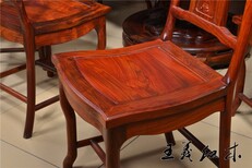 承接王义红木交趾黄檀书桌样式优雅,大果紫檀书桌图片3