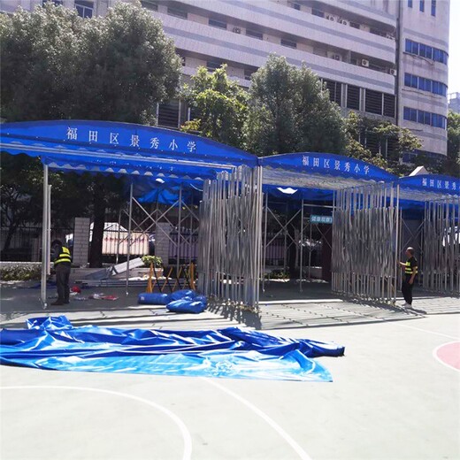 上海时尚电动篮球场伸缩蓬设计合理