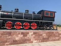寧夏大型復古火車頭模型,老式火車模型圖片1