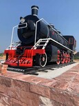 寧夏大型復古火車頭模型,老式火車模型圖片4