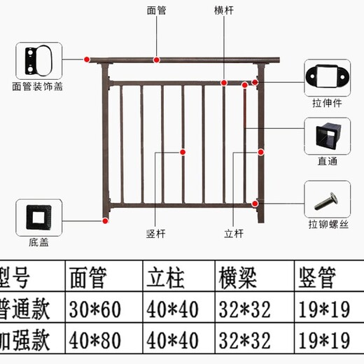 鑫旺丰空调护栏,合肥喷塑阳台护栏标准高度