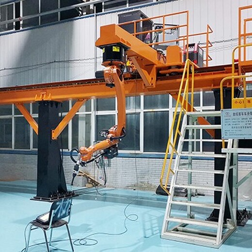 惠州喷涂第七轴机器人单臂桁架,机器人桁架