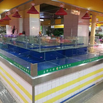 汕尾寿司店海鲜池操作简单,pvc板海鲜池