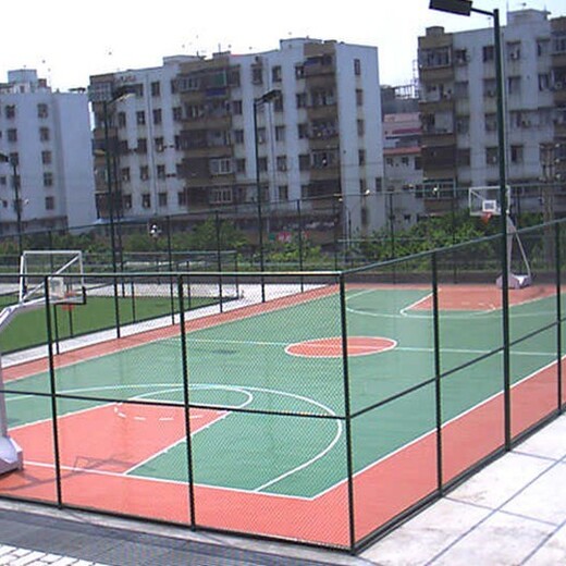 怀柔定做篮球场围网规格材质,墨绿色篮球场围网