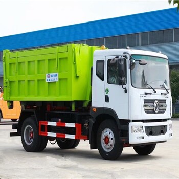 東風(fēng)藍(lán)牌6方建筑垃圾車,3噸建筑車廂可卸垃圾車廠家
