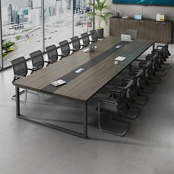 简易小型会议桌钢木结构板式会议桌厂家供应