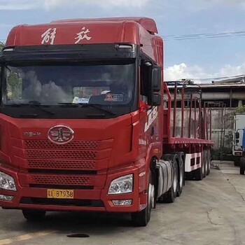 深圳到哈尔滨专线物流9米6高栏车13米平板车整车拉货返程车运输
