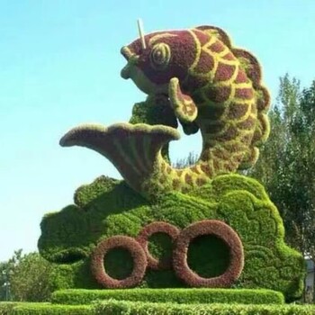 人物綠雕主題綠雕定制