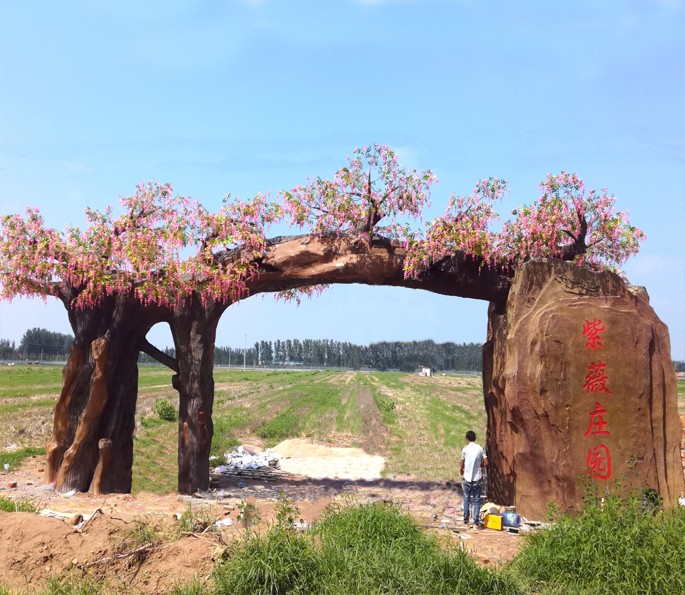 广州仿真树大门使用范围