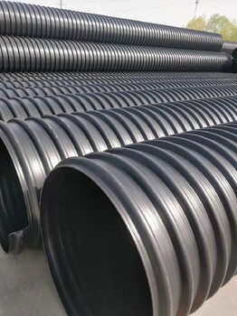 电白区厂家供应钢带增强聚乙烯螺旋波纹管,hdpe钢带波纹管